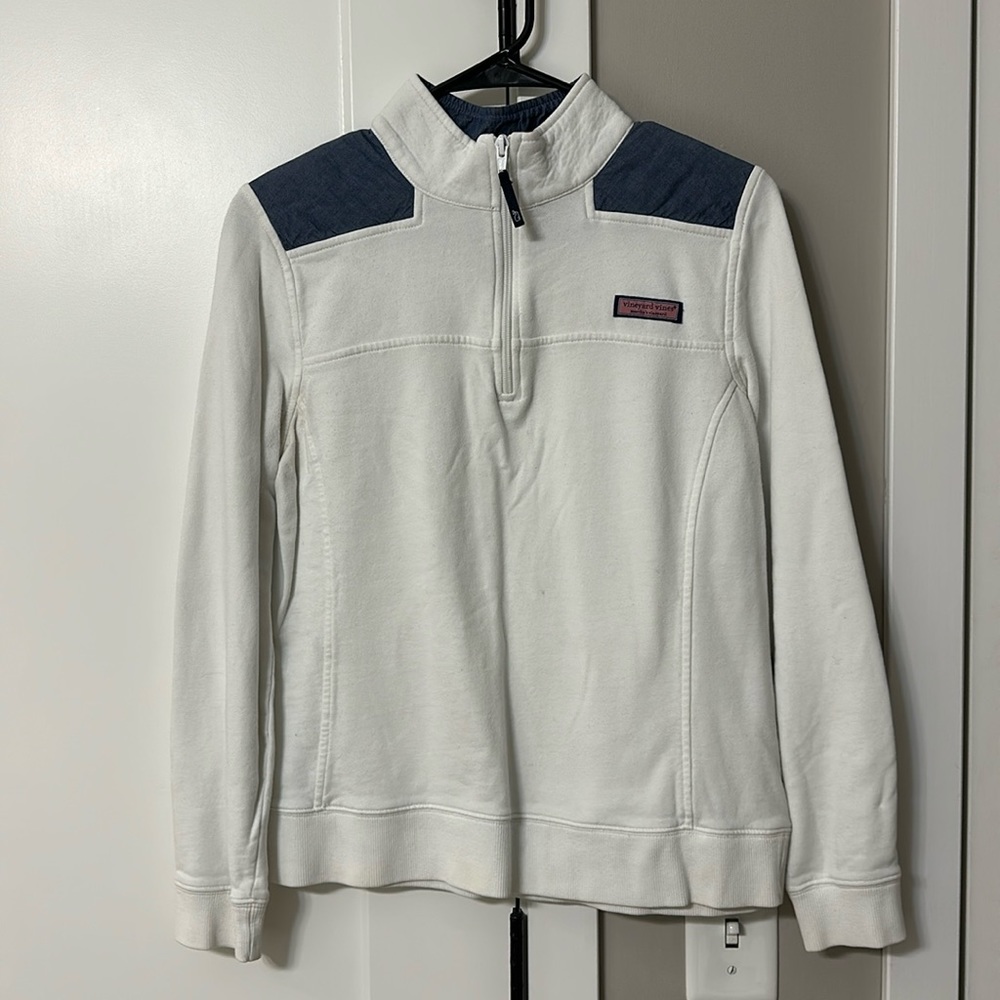 Blue and White Women’s Vineyard Vines Shep Shirt Size Medium - Good Condition